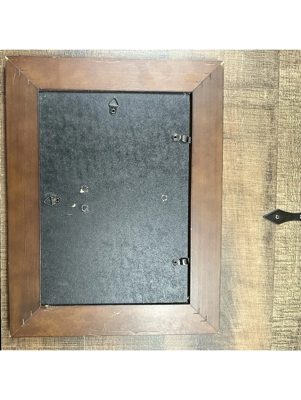 Vintage Dark Wood 8x10 Picture Frame Rustic Brown Wooden Photo Frame Glass Front